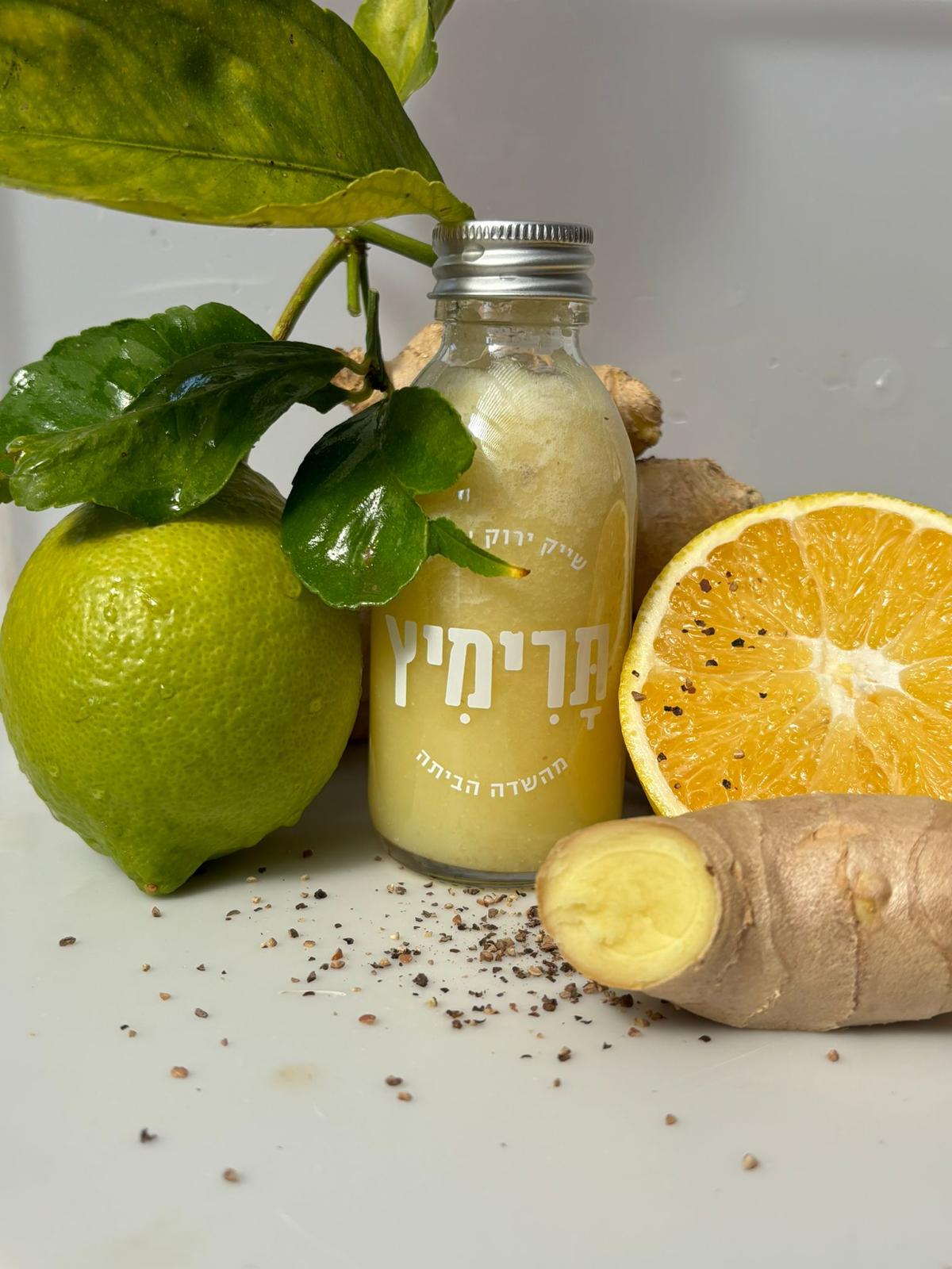 שוט בריאות של ג׳ינג׳ר אורגניים